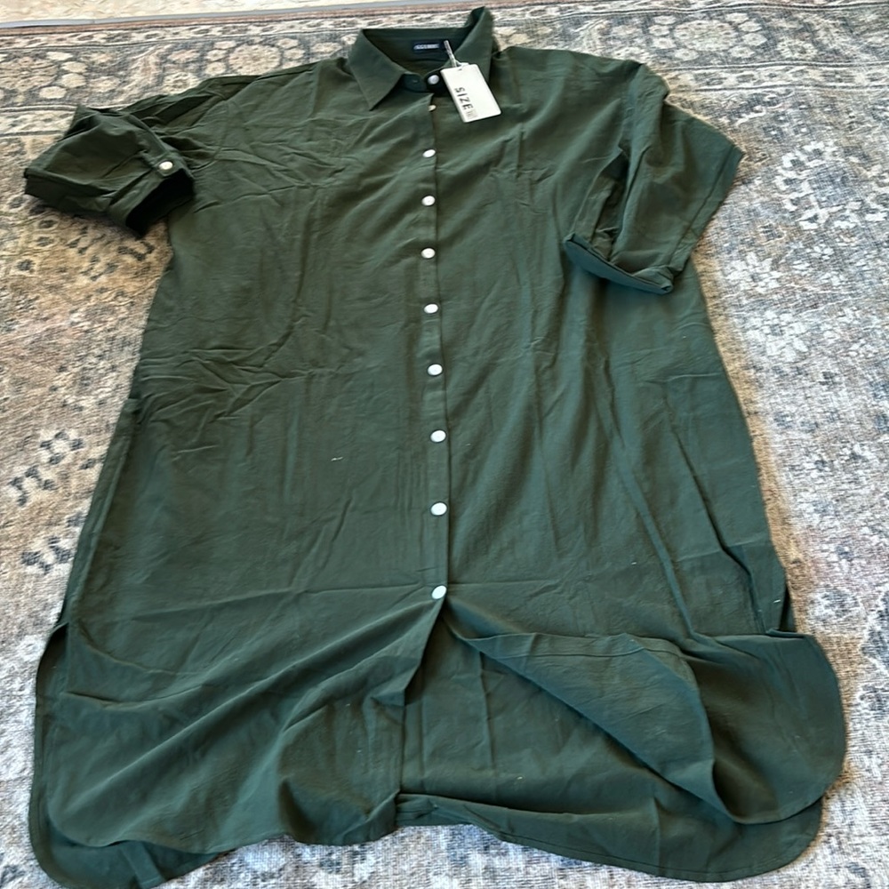 Button Up MIDI dress